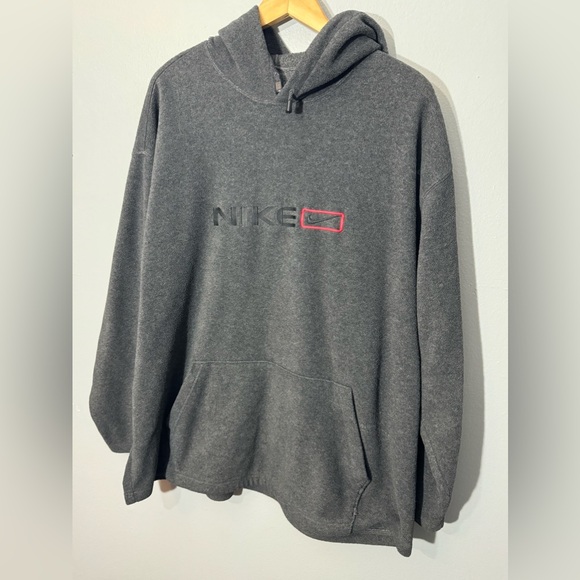 Vintage Y2K Nike Fleece Hoodie Sweatshirt | 2XL - Picture 3 of 5
